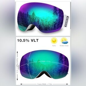 AKASO OTG Ski Goggles Anti-Fog Unisex | BNIB